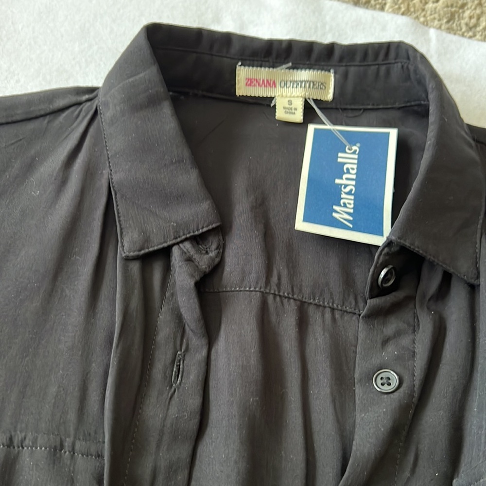 NWT black romper / one piece short outfit SMALL - Picture 3 of 3